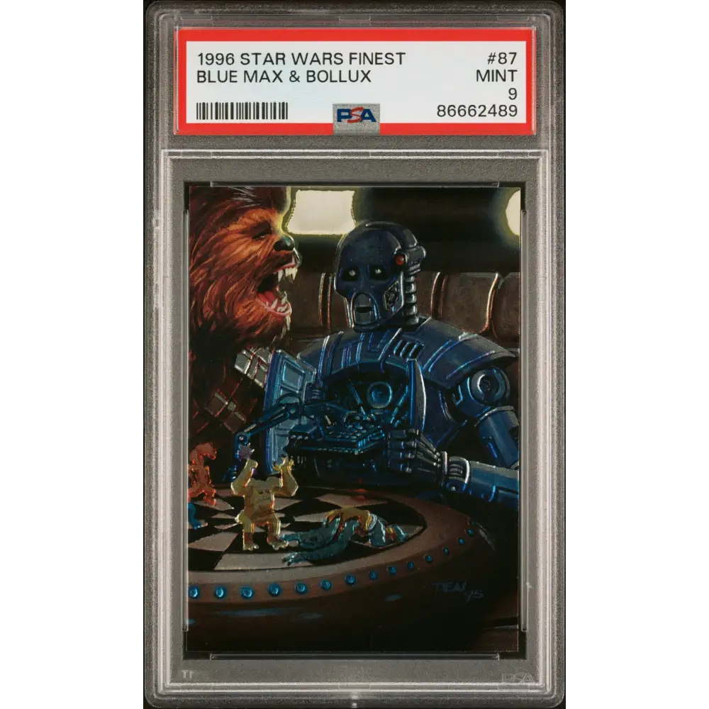 1996 STAR WARS FINEST BLUE MAX & BOLLUX #87 - PSA 9 - Graded Star Wars Cards 9