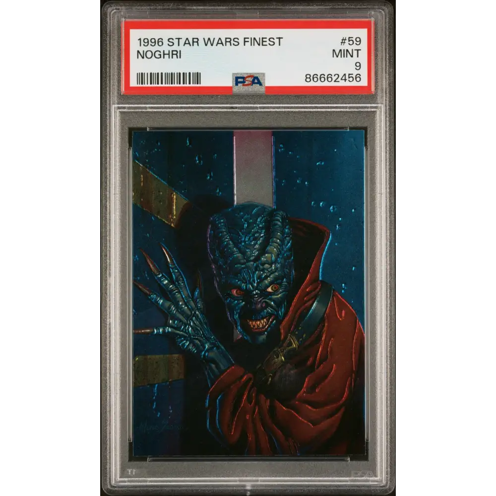 1996 STAR WARS FINEST NOGHRI #59 - PSA 9 - Graded Star Wars Cards 9