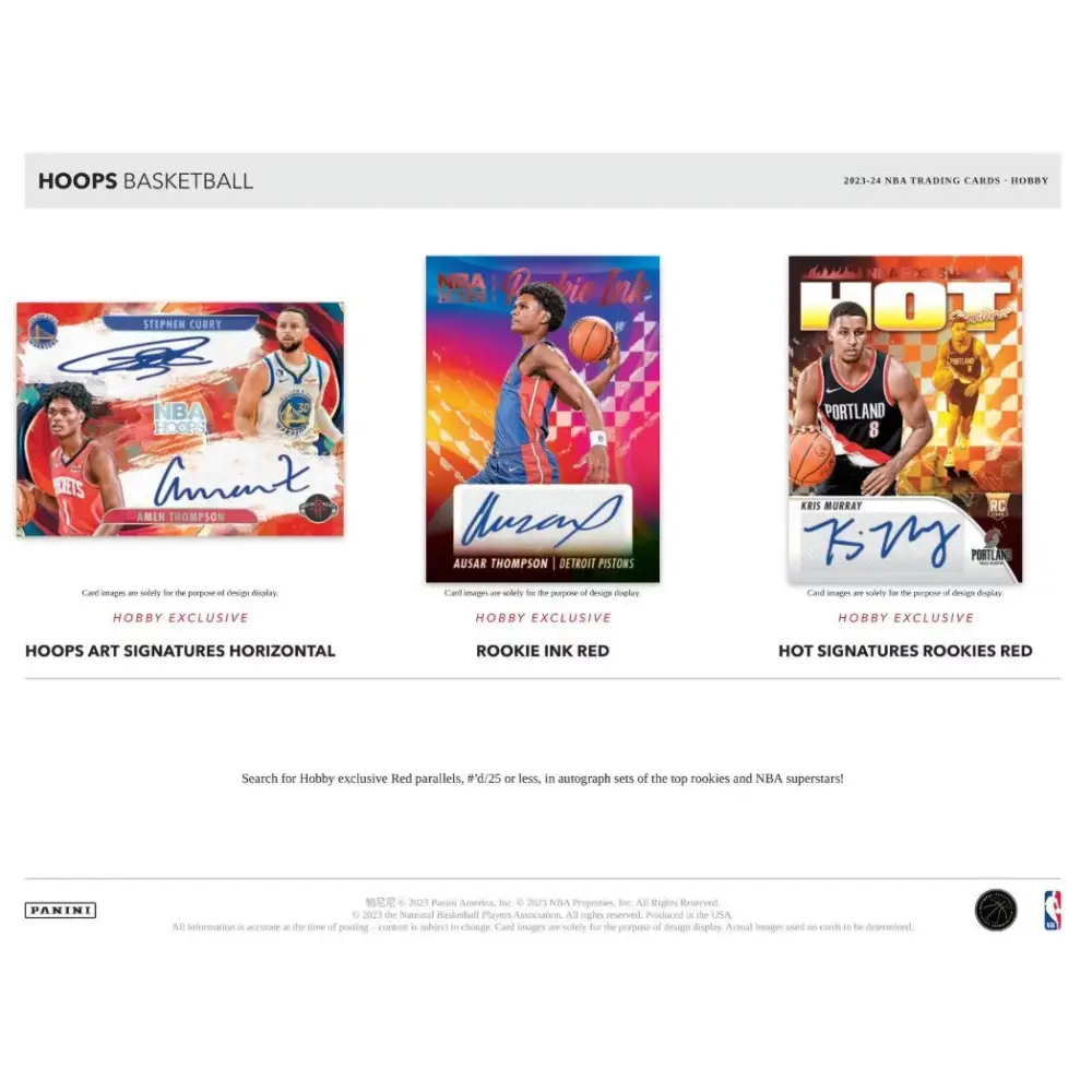 2023/24 Panini NBA Hoops Basketball Hobby Box