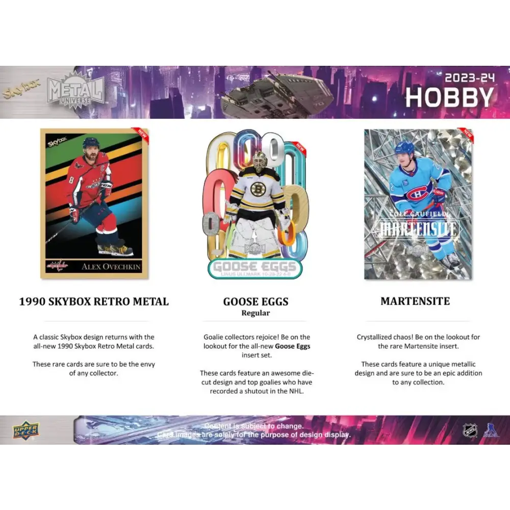 2023/24 Upper Deck Skybox Metal Universe Hockey Hobby Box