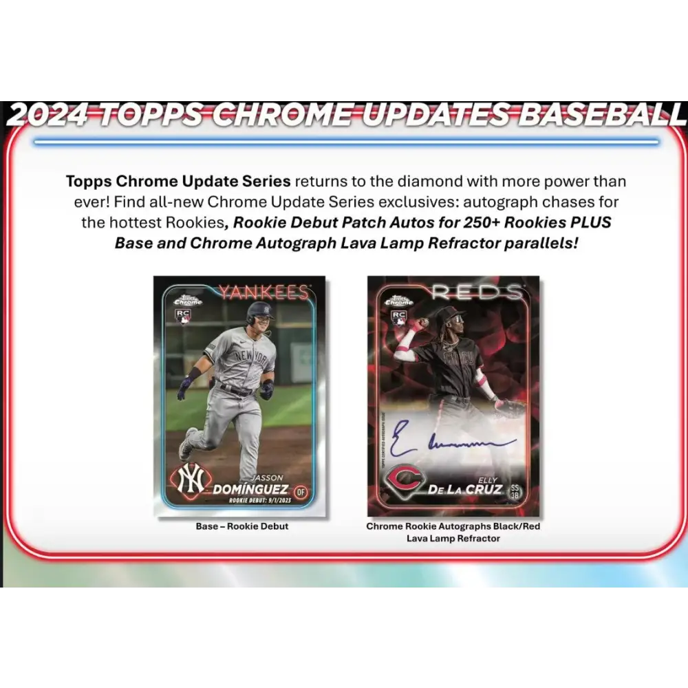 2024 Topps Chrome Update Series Baseball Hobby Box