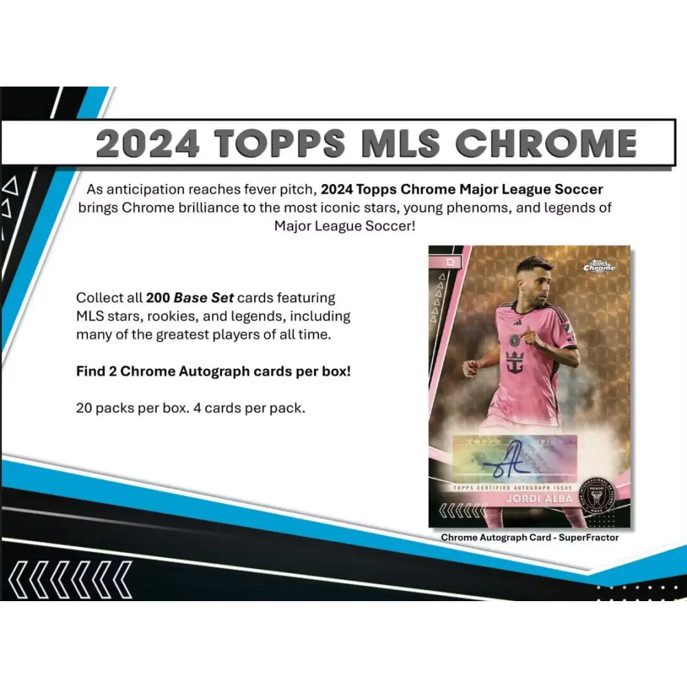 2024 Topps MLS Major League Soccer Chrome Hobby Box