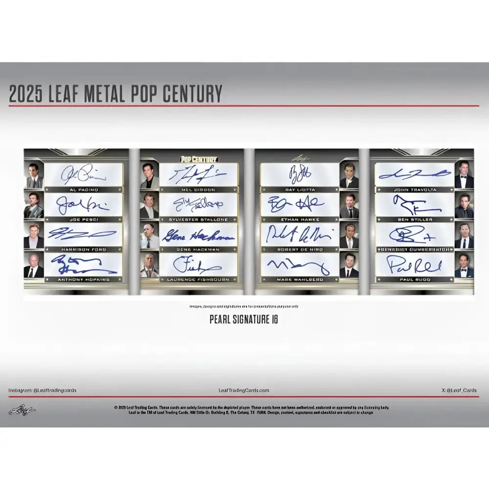 2025 Leaf Metal Pop Century Box