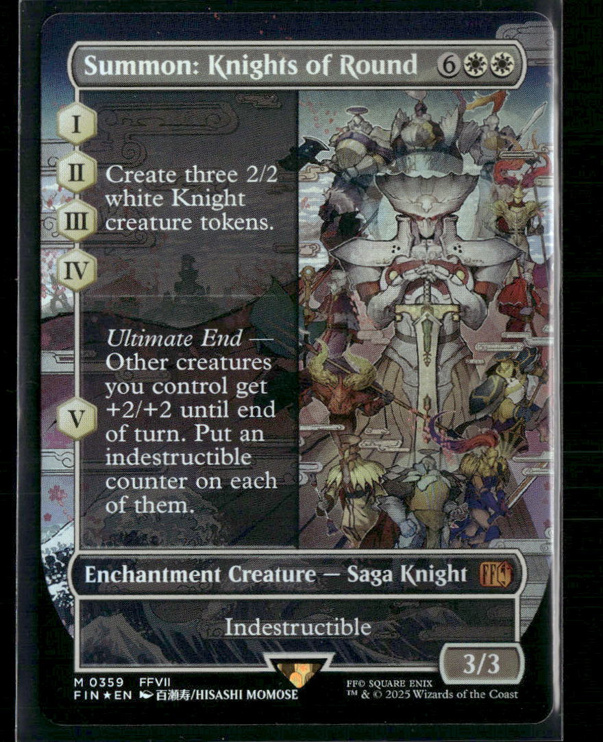 Summon: Knights of Round (Borderless) FINAL FANTASY #359 Foil