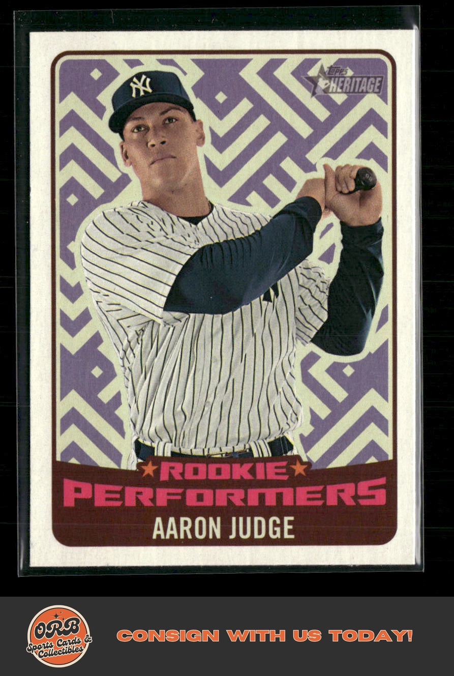 Aaron Judge 2017 Topps Heritage #RP-AJ Rookie Performers