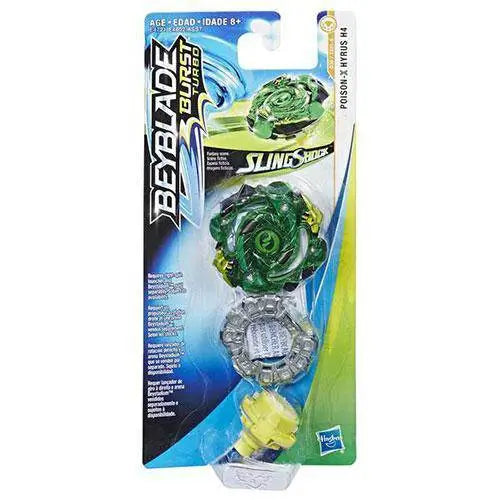 Beyblade Burst Turbo Slingshock Single Top - Choose your Beyblade - POISON X HYRUS H4 - Toys & Games