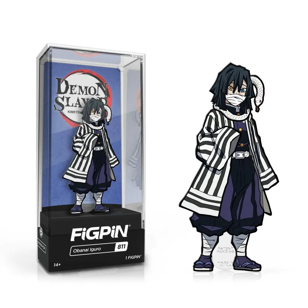 FiGPiN Enamel Pin - Demon Slayer - Select Figure(s) - #811 - Obanai Iguro - Toys & Games