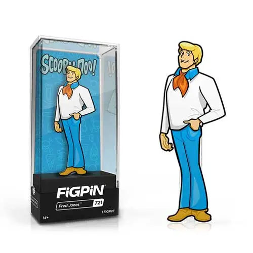 FiGPiN Enamel Pin - Scooby-Doo! - Select Figure(s) - #721 - Fred Jones - Brooches & Lapel Pins