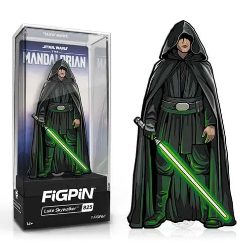 FiGPiN Enamel Pin - Star Wars - The Mandalorian - Select Figure(s) - Luke Skywalker (825) - Brooches & Lapel Pins