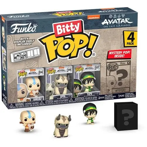 Funko Avatar: The Last Airbender Bitty Pop! Mini-Figure 4-Pack - Select Set(s) - Aang/Appa/Toph - Action Figure