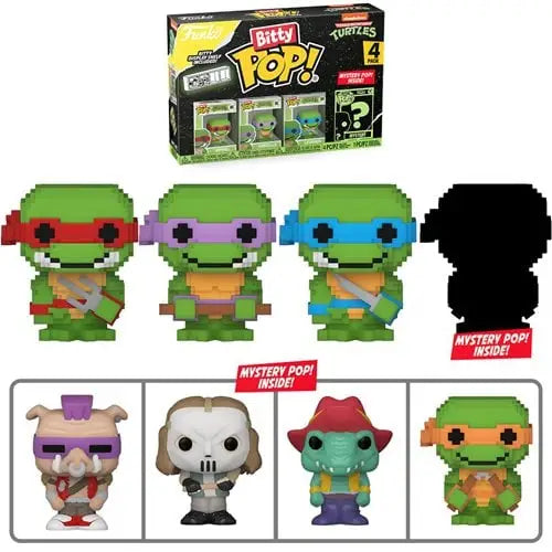 Funko Bitty Pop! Teenage Mutant Ninja Turtles Comics Mini-Figure 4-Pack - Select Set(s) - 8-Bit - Action Figure