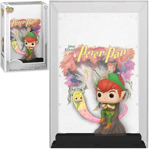Funko Pop! Disney 100 Movie Poster with Case - Select Figure(s) - Peter Pan and Tinker Bell (#16) - Action Figure