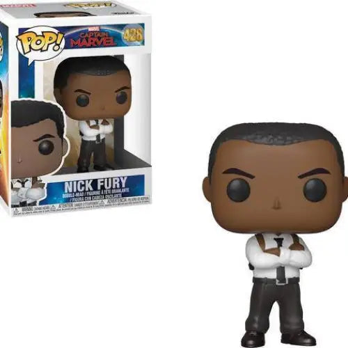 Funko Pop! Movies - Captain Marvel Vinyl Figures - Select Figure(s) - 428 - Nick Fury - Toys & Games