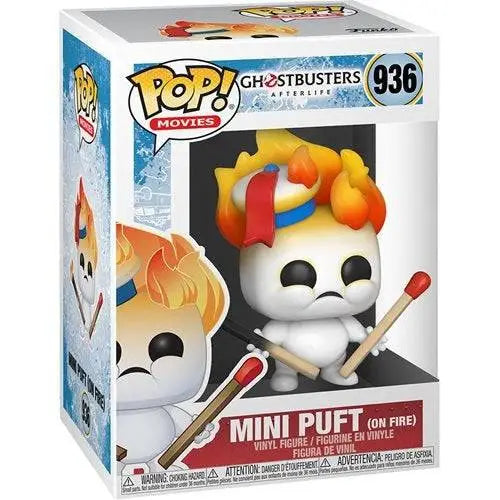 Funko Pop! Movies - Ghostbusters 3: Afterlife Vinyl Figures - Select Figure(s) - 936 Mini Puft On Fire - Action Figure
