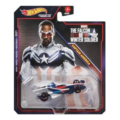 Marvel Hot Wheels Character Car - Select Vehicle(s) - Falcon as Captain America - Action Figure