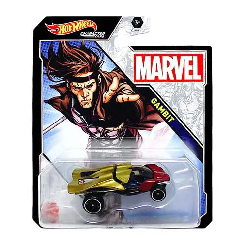 Marvel Hot Wheels Character Car - Select Vehicle(s) - Gambit - Action Figure