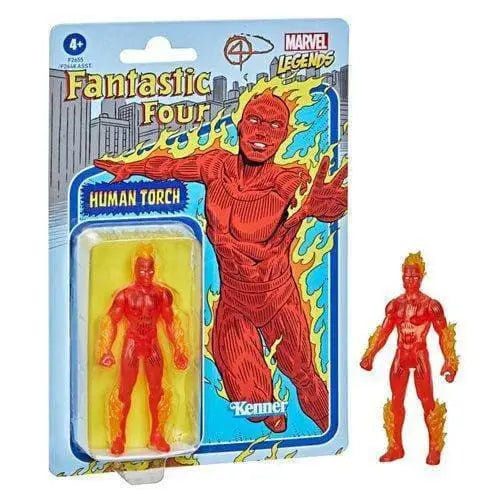 Marvel Legends Retro 375 Collection 3 3/4-Inch Action Figure - Select Figure(s) - Human Torch - Action & Toy Figures