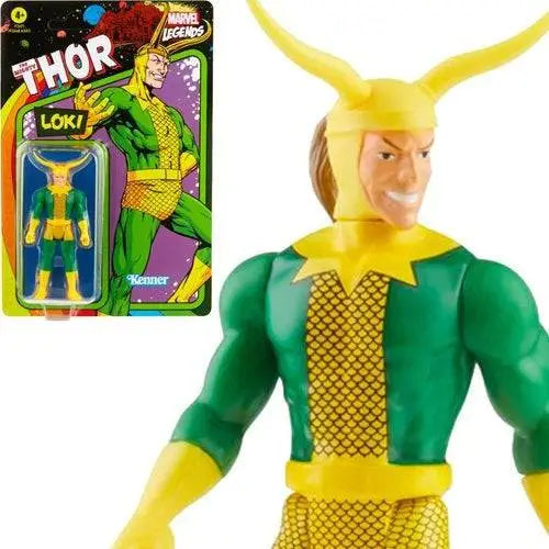 Marvel Legends Retro 375 Collection 3 3/4-Inch Action Figure - Select Figure(s) - Loki - Action & Toy Figures