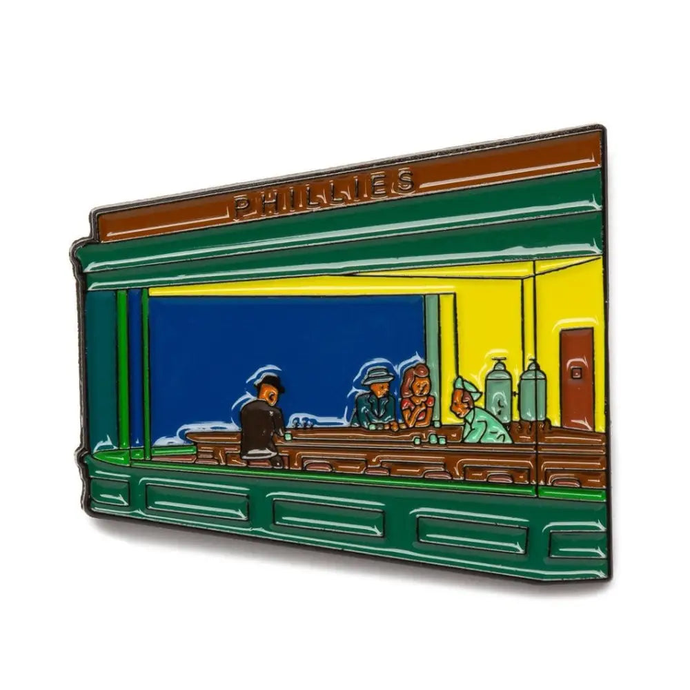 Nighthawks by Edward Hopper Enamel Pin - Today is Art Day - Toys & Games