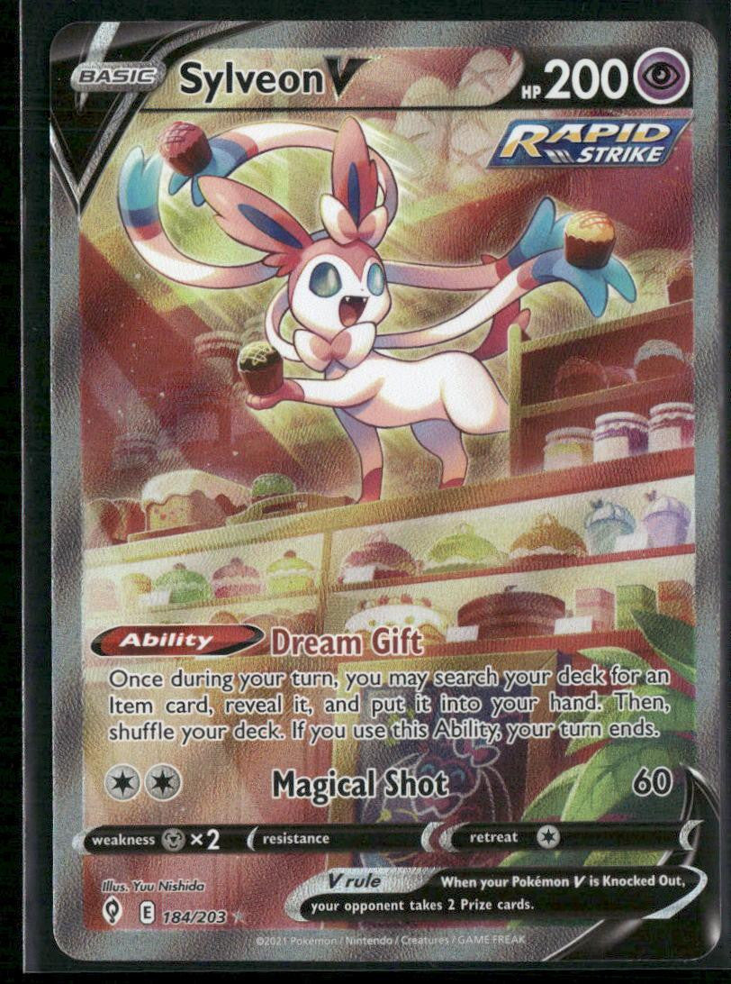 Sylveon V (Alternate Full Art) SWSH07: Evolving Skies #184/203