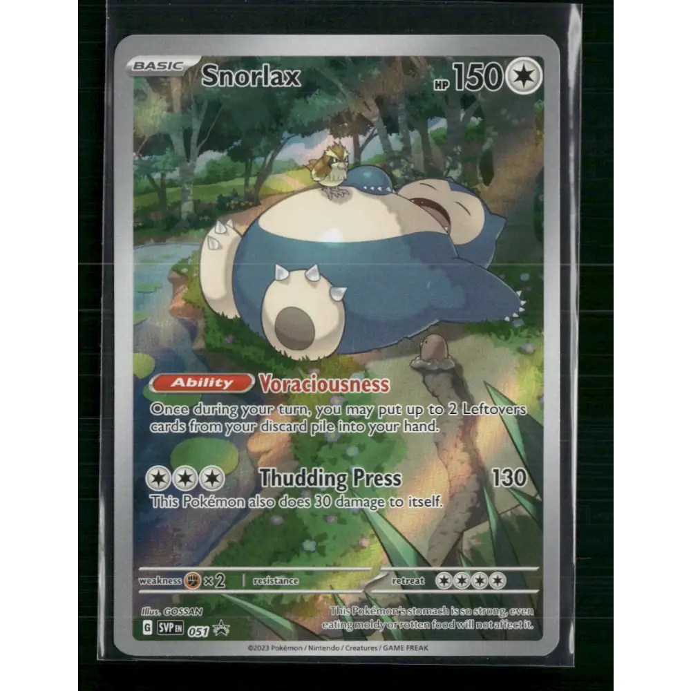Snorlax SV: Scarlet & Violet Promo Cards #051 - Trading Card