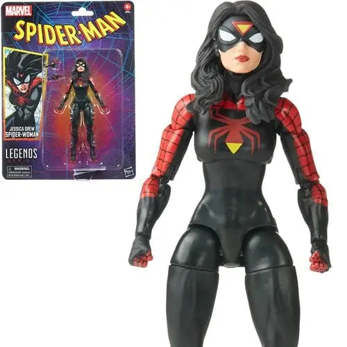Spider-Man Retro Marvel Legends 6-Inch Action Figure - Select Figure(s) - Jessica Drew Spider-Woman - Action & Toy
