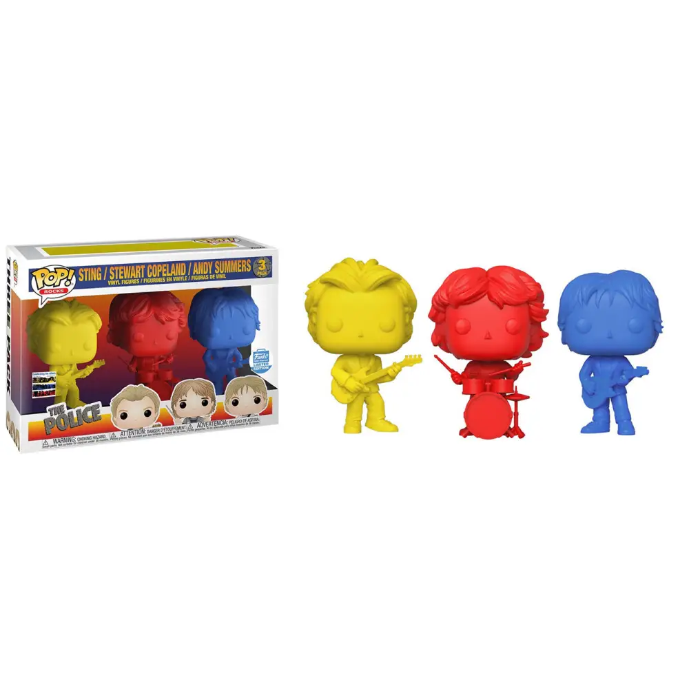 Sting Stewart Copeland & Andy Summers (The Police) 3-pk - Funko Shop Exclusive