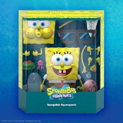 Super7 SpongeBob SquarePants Ultimates 7-Inch Action Figure - Select Figure(s) - SpongeBob - Action & Toy Figures