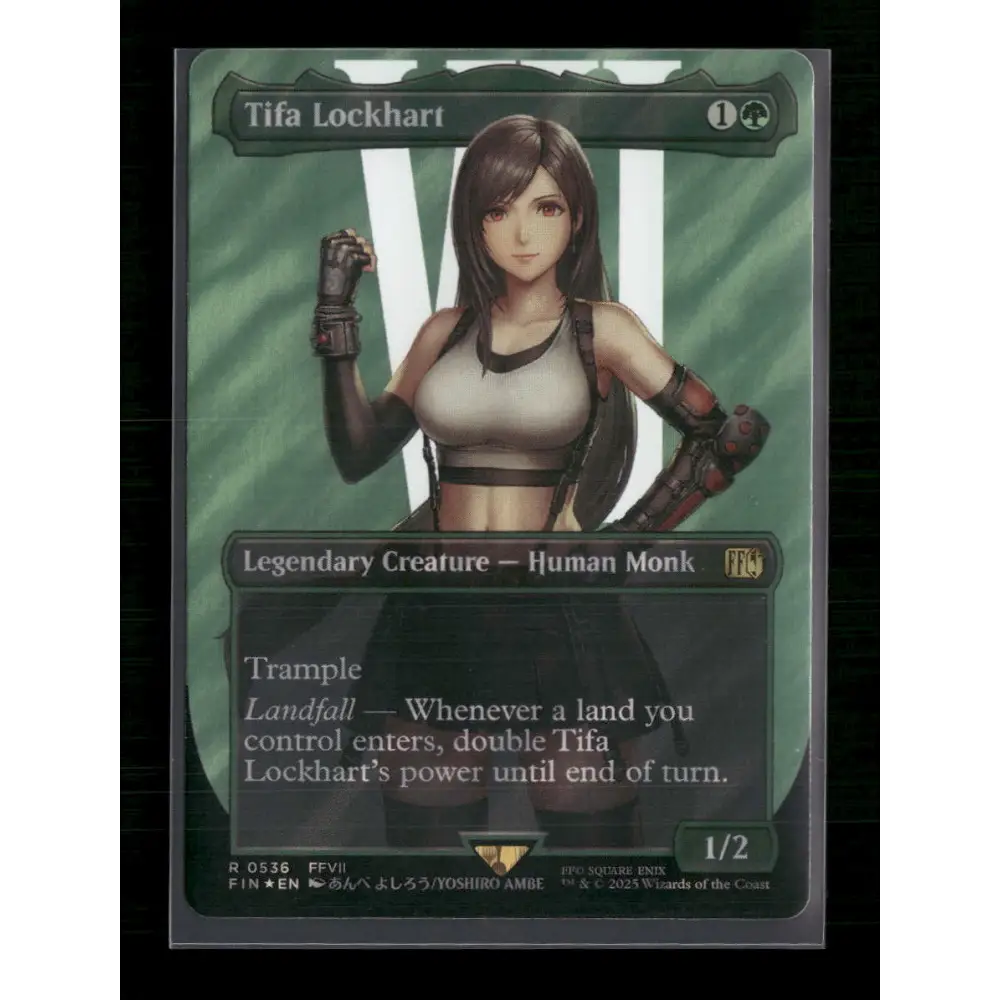 Tifa Lockhart # 391 FINAL FANTASY(Borderless)(Surge Foil) Rare - Trading Card