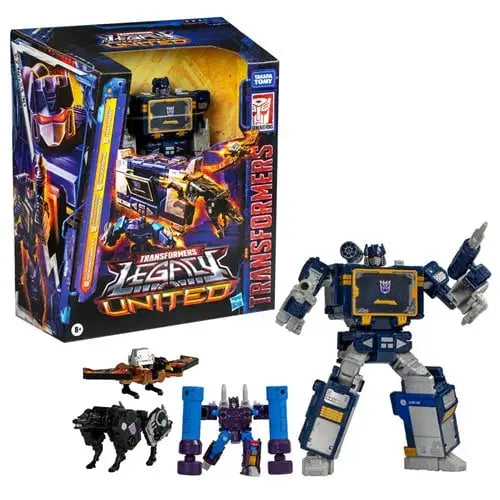 Transformers Generations Legacy Leader - Select Figure(s) - G1 Soundwave with Rumble, Ravage, and Buzzsaw - Action