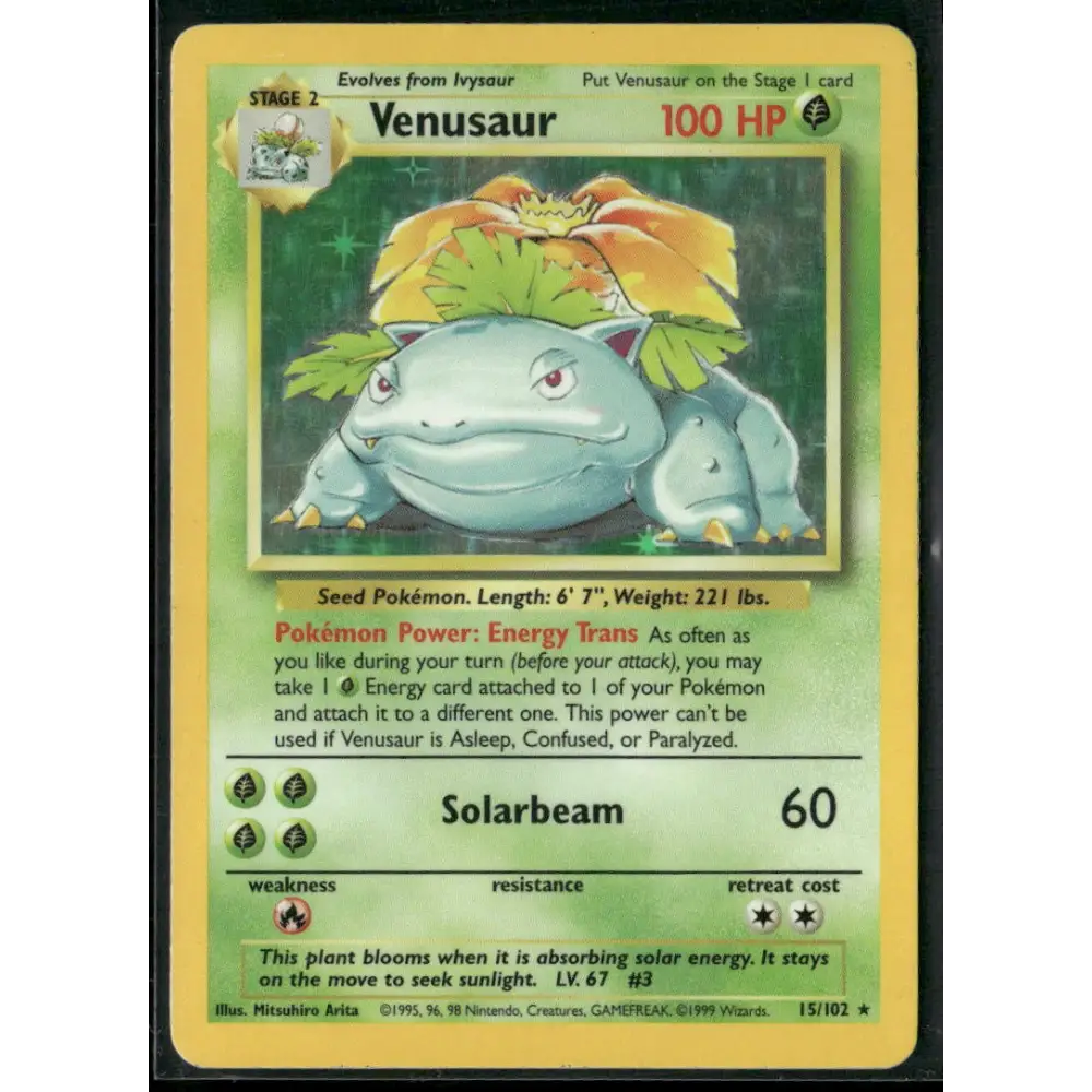 Venusaur Base Set #015/102