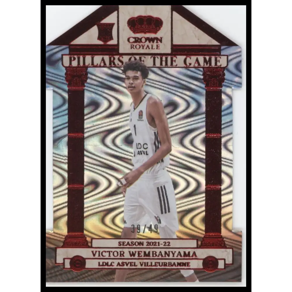 Victor Wembanyama 2023-24 Crown Royale Euroleague #14 Pillars of the Game #/49 - Trading Card