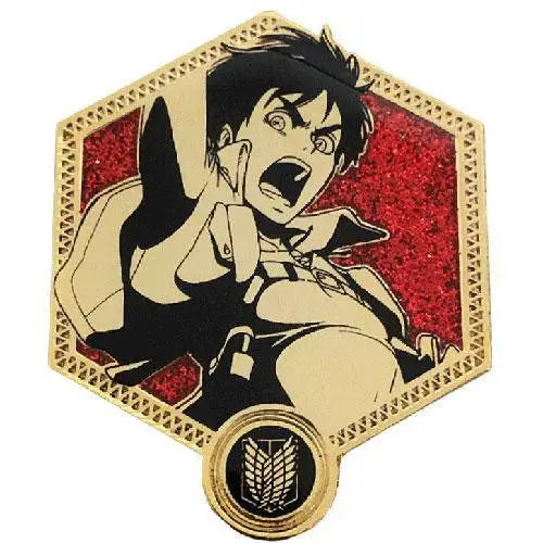 Zen Monkey Attack on Titan Golden Series - 1st Edition Enamel Pin - Select Figure(s) - Eren Yaeger - Brooches & Lapel