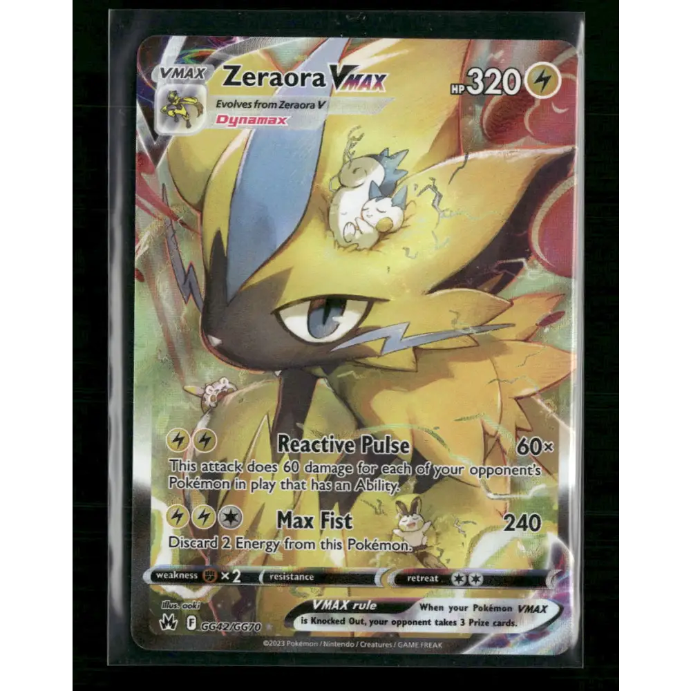 Zeraora VMAX Crown Zenith: Galarian Gallery #GG42/GG70 - Trading Card