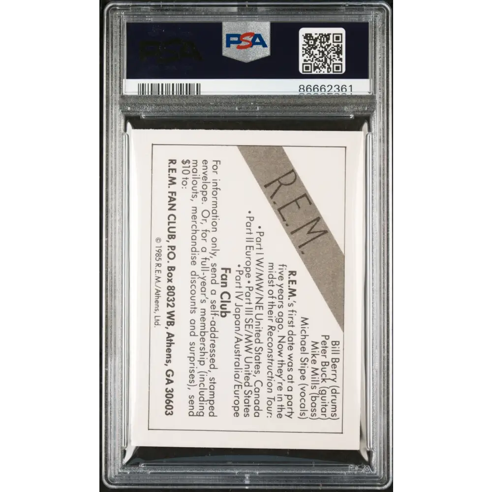 1985 WONDER BREAD ROCK STARS R.E.M. ROCK STARS # - PSA 8 - Graded Sports Cards PSA 8