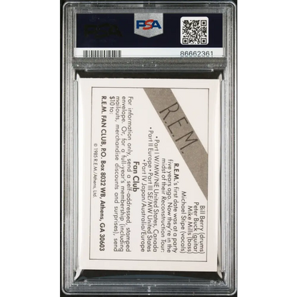 1985 WONDER BREAD ROCK STARS R.E.M. ROCK STARS # - PSA 8 - Graded Sports Cards PSA 8
