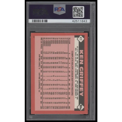 1986 Topps Traded #41T Ken Griffey PSA 8