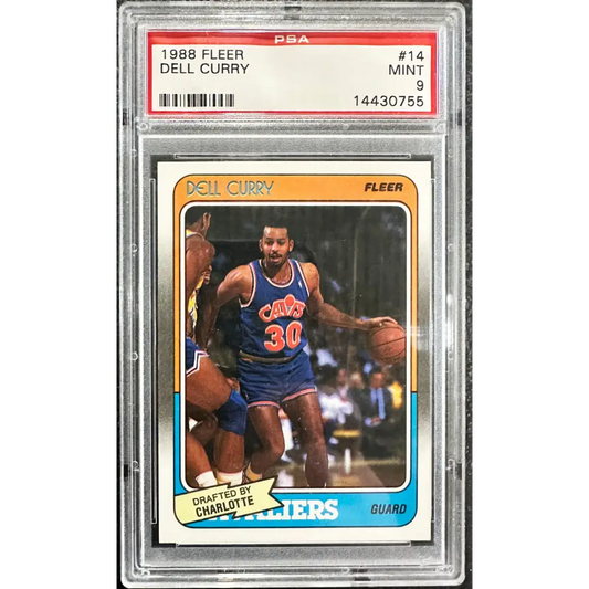1988 FLEER DELL CURRY #14 - PSA 9 ROOKIE CARD - Graded Sports Cards PSA 9