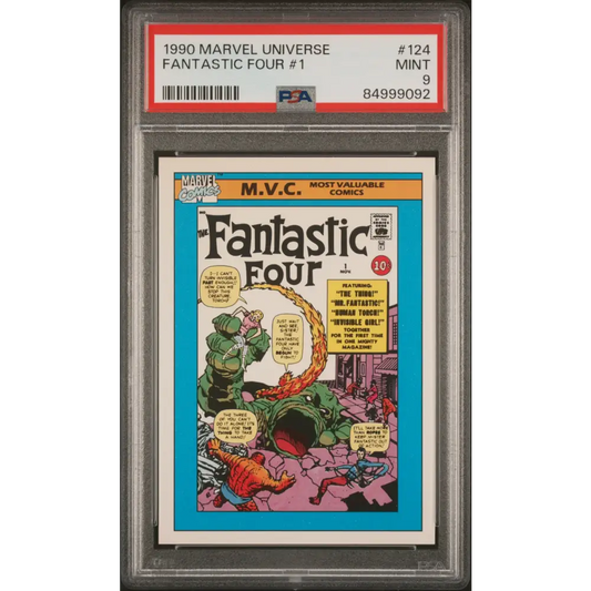 1990 MARVEL UNIVERSE FANTASTIC FOUR #1 #124 - PSA 9 - Graded Marvel PSA 9
