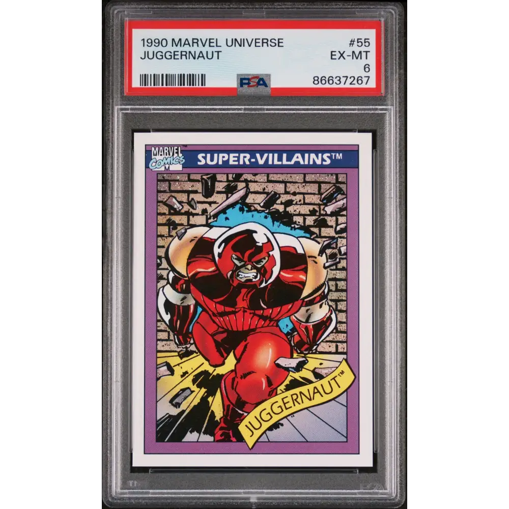 1990 MARVEL UNIVERSE JUGGERNAUT #55 - PSA 6 - Graded Marvel PSA 6