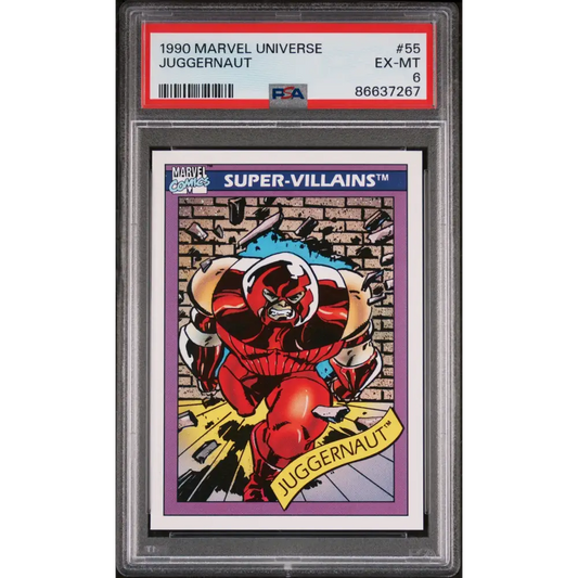 1990 MARVEL UNIVERSE JUGGERNAUT #55 - PSA 6 - Graded Marvel PSA 6
