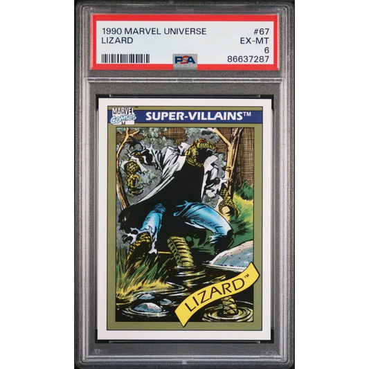 1990 MARVEL UNIVERSE LIZARD #67 - PSA 6 - Graded Marvel PSA 6