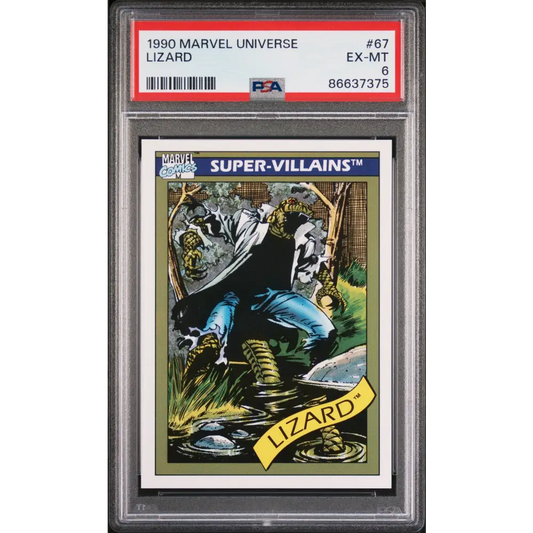 1990 MARVEL UNIVERSE LIZARD #67 - PSA 6 - Graded Marvel PSA 6
