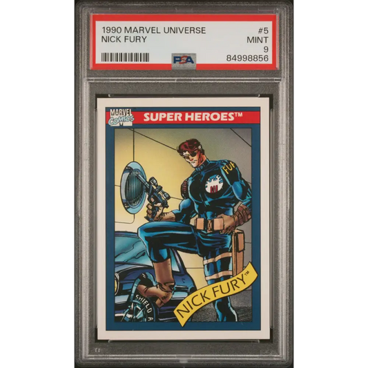 1990 MARVEL UNIVERSE NICK FURY #5 - PSA 9 - Graded Marvel PSA 9