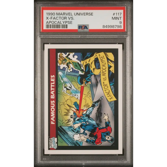 1990 MARVEL UNIVERSE X-FACTOR VS. APOCALYPSE #117 - PSA 9 - Graded Marvel PSA 9