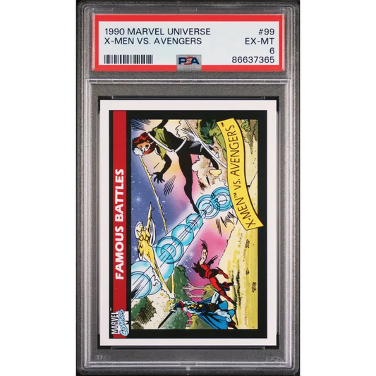 1990 MARVEL UNIVERSE X-MEN VS. AVENGERS #99 - PSA 6 - Graded Marvel PSA 6