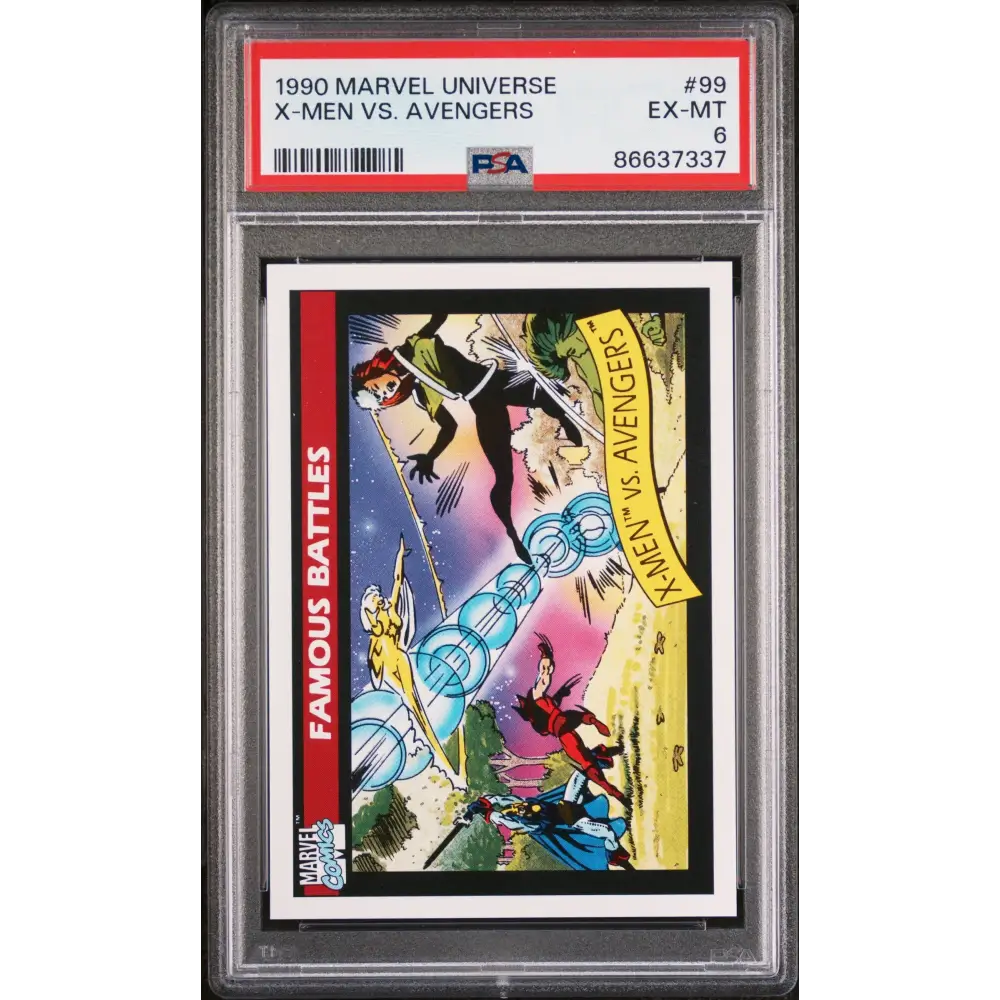 1990 MARVEL UNIVERSE X-MEN VS. AVENGERS #99 - PSA 6 - Graded Marvel PSA 6