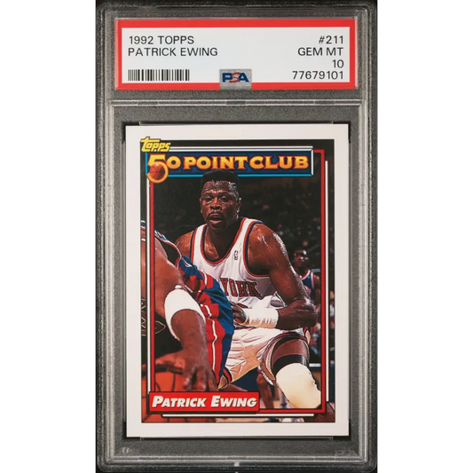 1992 TOPPS PATRICK EWING #211 - PSA 10 - Graded Sports Cards PSA 10