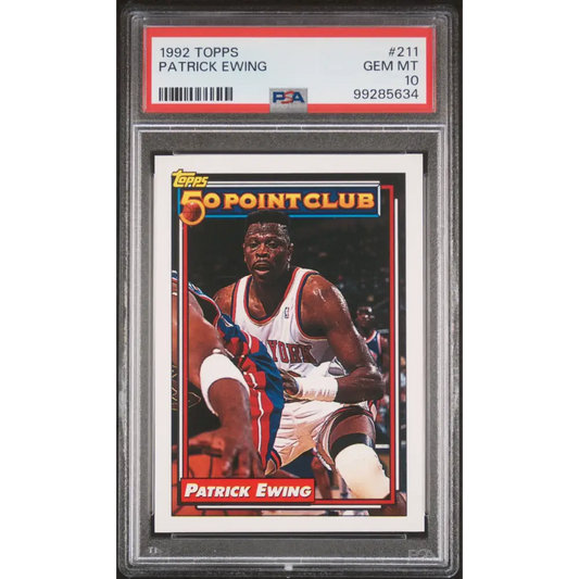 1992 TOPPS PATRICK EWING #211 - PSA 10 - Graded Sports Cards PSA 10