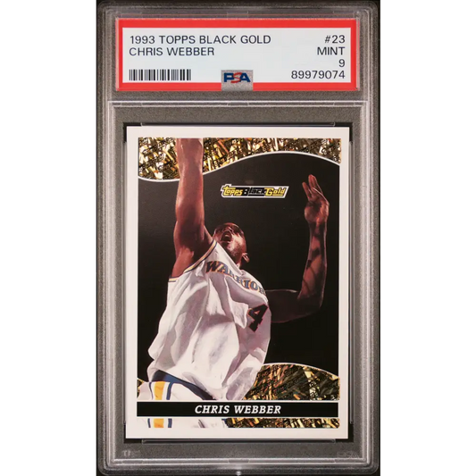 1993 TOPPS BLACK GOLD CHRIS WEBBER #23 - PSA 9 ROOKIE CARD - Graded Sports Cards PSA 9